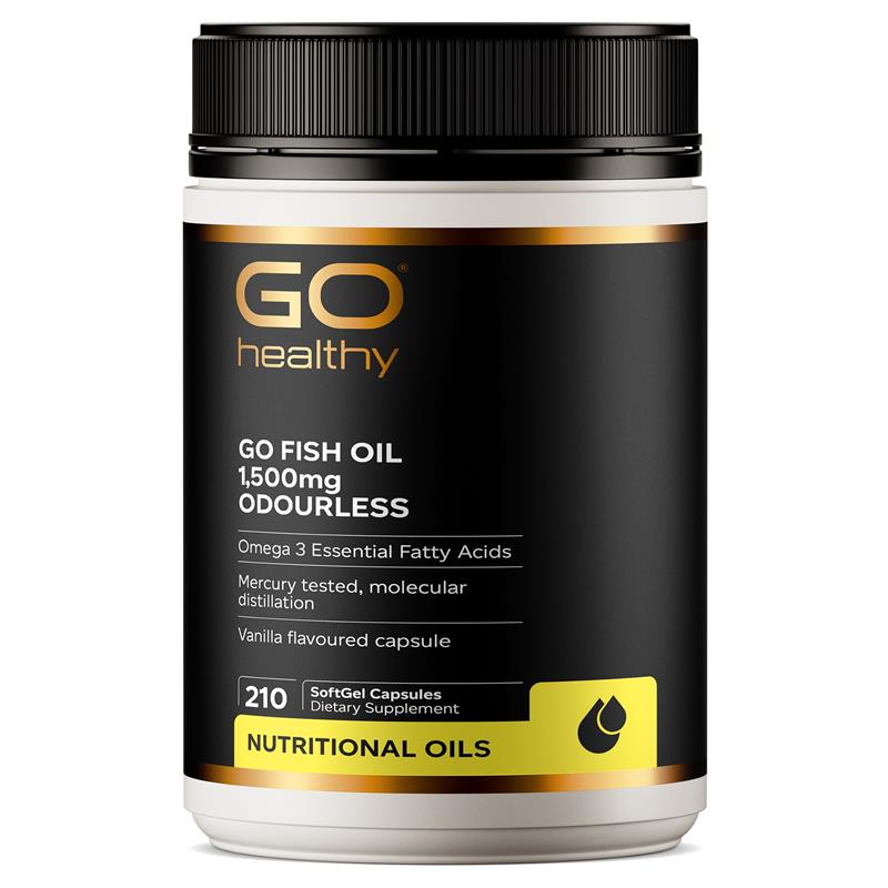 Go Healthy 紐西蘭高之源,無腥魚油 1500mg 210 粒