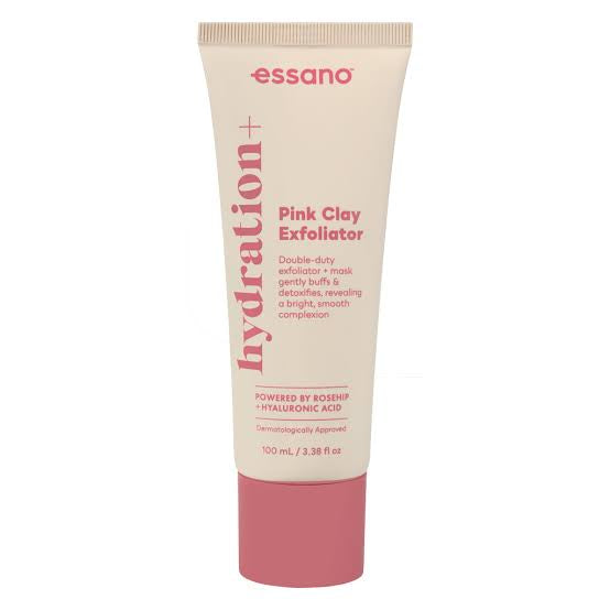 Essano Hydration+ Pink Clay Exfoliator 紐西蘭保濕玫瑰果溫和去角質霜 100ml