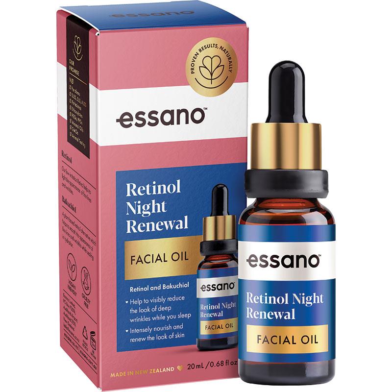 Essano Retinol Night Renewal Facial Oil 視黃醇 夜間煥膚精油 20ml