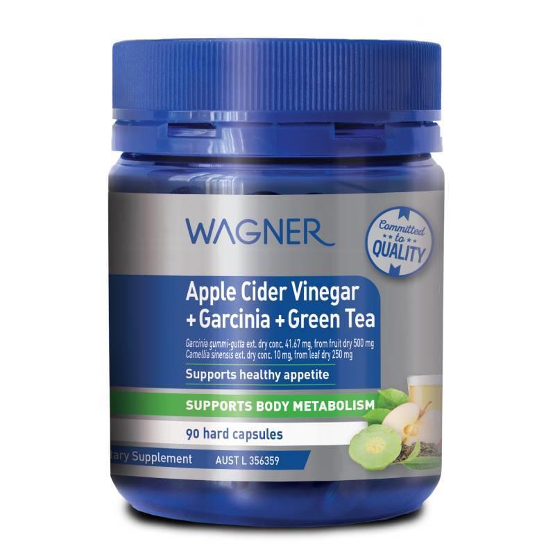 Wagner Apple Cider Garcinia Green Tea 澳洲瓦格納,蘋果醋+藤黃果+綠茶 膠囊 90粒