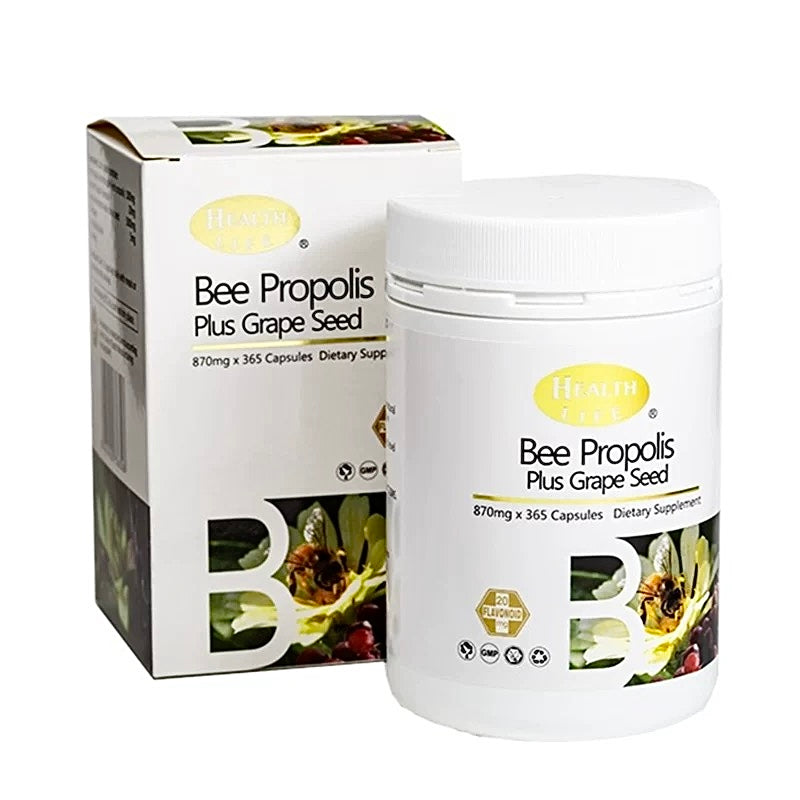 Health Life Bee Propolis + Grape Seed 葡萄籽精華蜂膠膠囊 365粒 外盒
