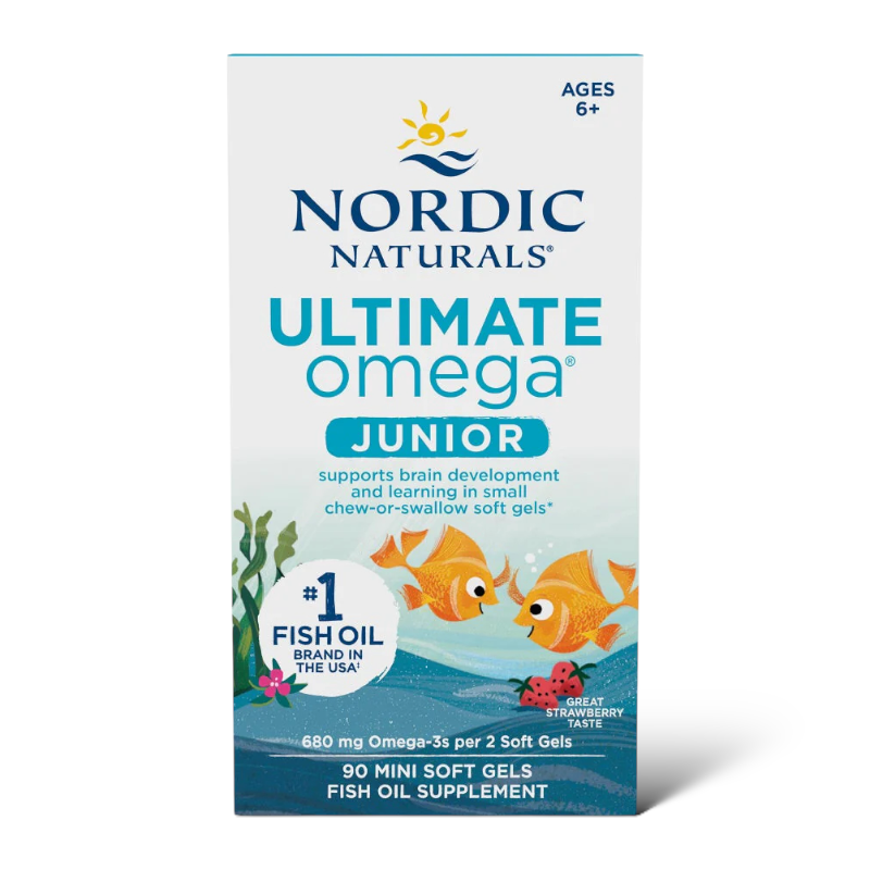 Nordic Naturals Ultimate Omega Junior 迷你兒童魚油膠囊 (草莓口味) 90粒