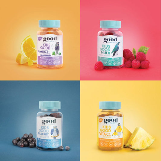 The Good Vitamin Co 紐西蘭 兒童腦力OMEGA-3軟糖 90粒 熱帶橙橘