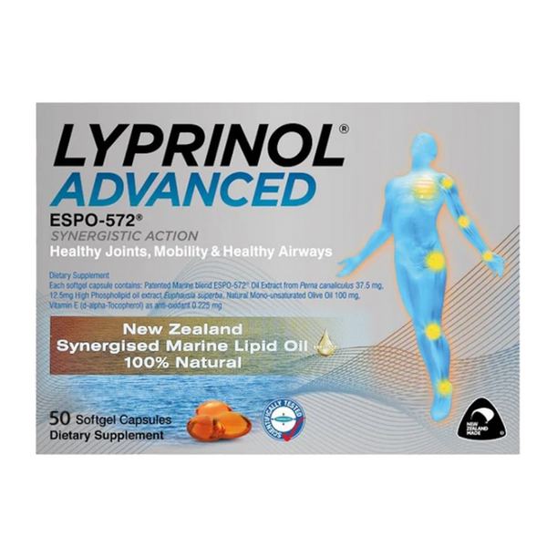 Lyprinol Advanced <br>紐西蘭利筋諾加強版海洋精華關節<br>膠囊 50粒