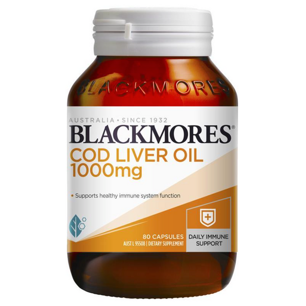 Blackmores Cod Liver Oil<br>澳洲澳佳寶 鱈魚肝油 80粒