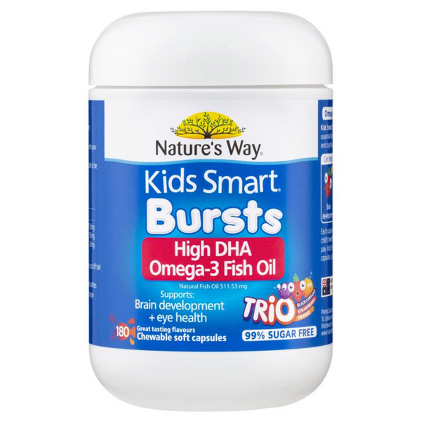 Nature’s Way Bursts<br>澳洲佳思敏 兒童 Omega-3 三味魚油 DHA 180粒