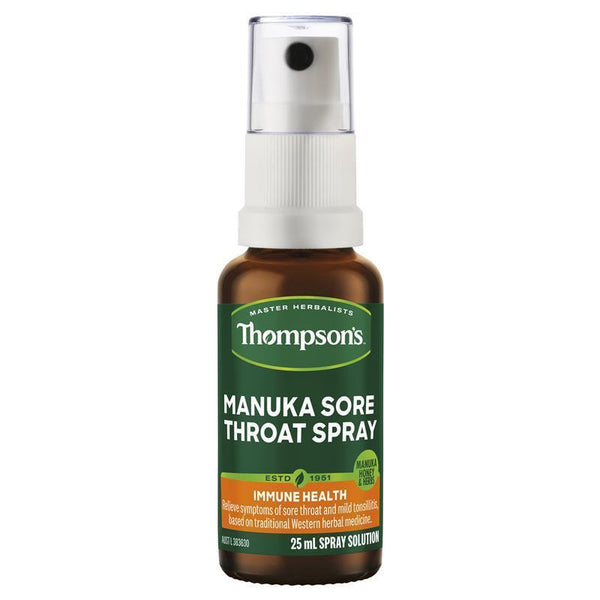 Thompson’s Manuka Sore Throat Spray<br>湯普森 麥蘆卡喉嚨舒緩噴霧 25ml