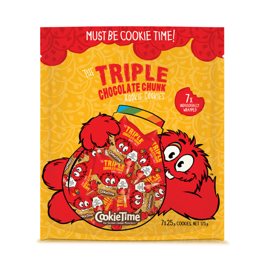 Cookie Time 紐西蘭三重巧克力碎片餅乾 25g*7包入