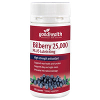 Good Health Bilberry 25000 <br>紐西蘭 好健康 越橘精華膠囊 60粒