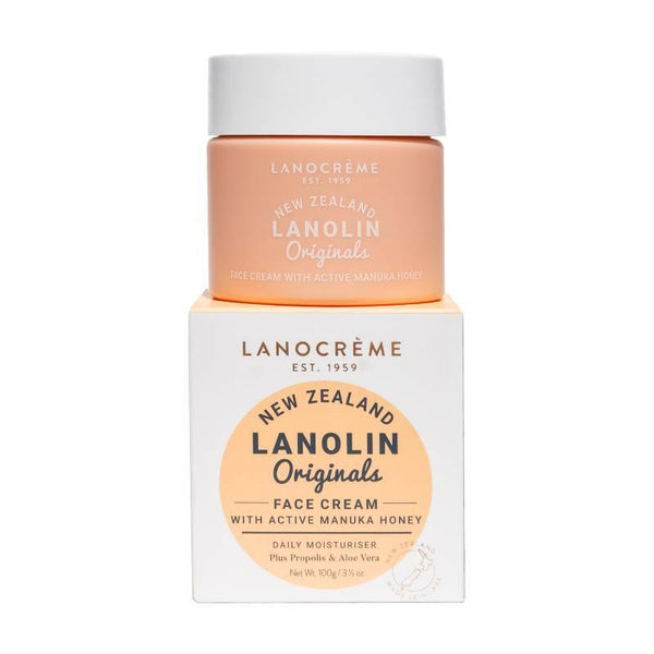 買3送1<br>Lanocreme Original Face Cream<br>with Active Manuka Honey<br>紐西蘭 活性麥蘆卡蜂蜜 羊毛脂面霜 乳霜 100g (11.2026)