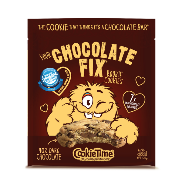 Cookie Time Chocolate Fix<br>紐西蘭雙層巧克力碎片餅乾<br>40%黑巧克力 25g*7包入