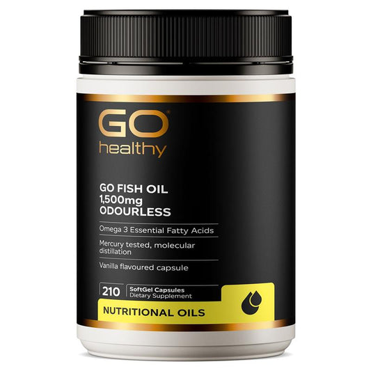 Go Healthy 紐西蘭高之源，無腥魚油 1500mg 210 粒