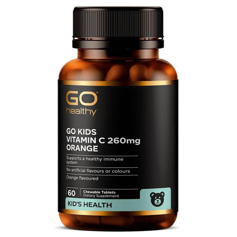 Go Healthy 紐西蘭高之源 兒童維他命C咀嚼片 橙子味 60粒