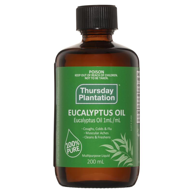 Thursday Plantation Eucalyptus Oil 澳洲星期四農莊，100%純尤加利精油 200ml