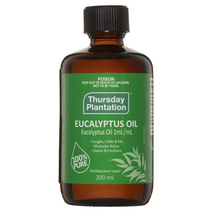 Thursday Plantation Eucalyptus Oil 澳洲星期四農莊，100%純尤加利精油 200ml