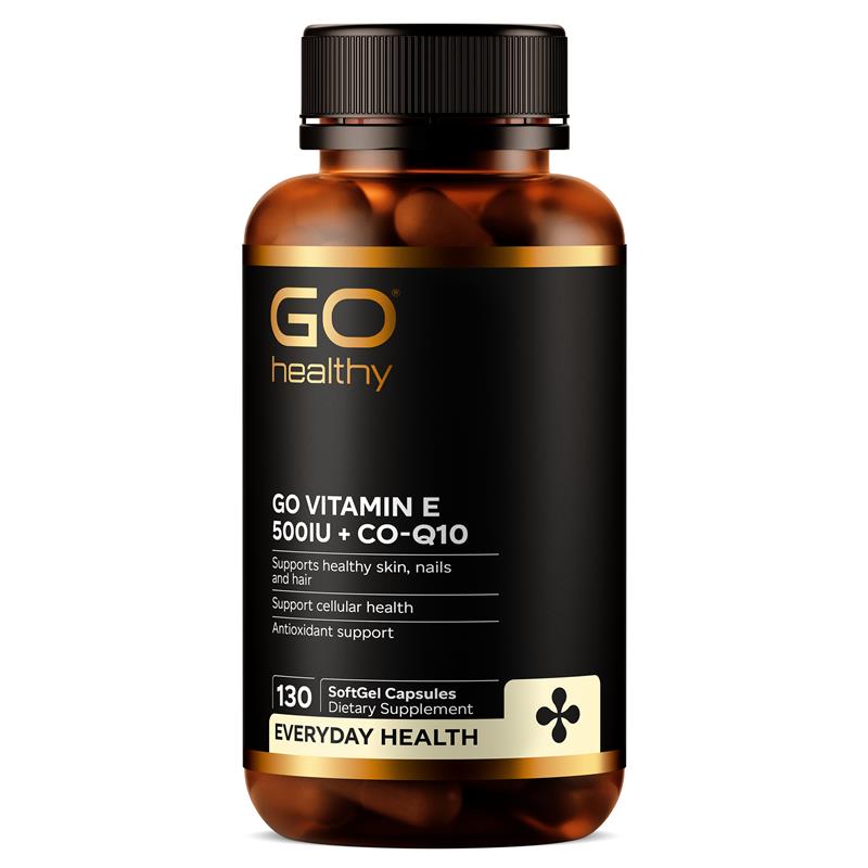 Go Healthy Vitamin E 500IU + Co-Q10 維生素E輔酶膠囊 100粒