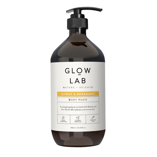 Glow Lab Body Wash Citrus & Bergamot 植物精油沐浴露 柑橘佛手柑 900ml