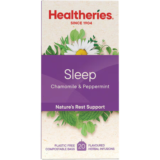 Healtheries Sleep Herbal Tea 紐西蘭賀壽利 洋甘菊薄荷睡眠茶包 20入