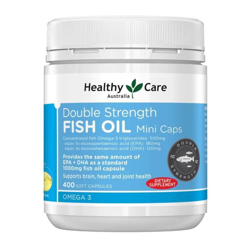 Healthy Care 澳洲 雙倍強效魚油迷你膠囊 400粒
