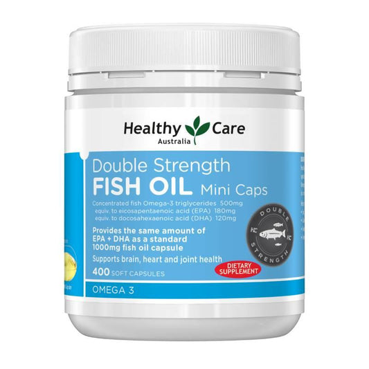 Healthy Care 澳洲 雙倍強效魚油迷你膠囊 400粒