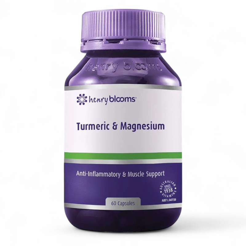 Henry Blooms Turmeric & Magnesium 澳洲 強效薑黃護頸丸 60粒
