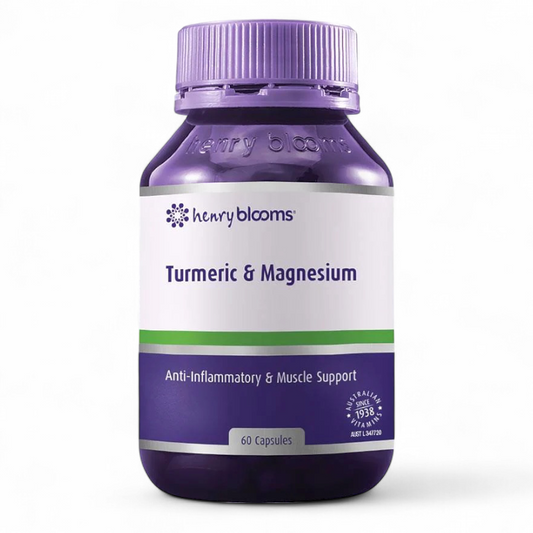 Henry Blooms Turmeric & Magnesium 澳洲 強效薑黃護頸丸 60粒