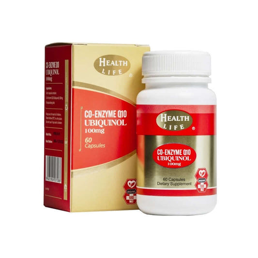 Health Life Co-Enzyme Ubiquino，輔酶Q10 泛醇 100mg 60粒
