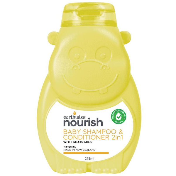 Earthwise Baby Shampoo Conditioner<br>小河馬幼兒山羊奶洗髮護髮露 275ml