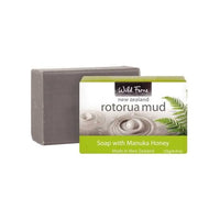 Wild Ferns Rotorua Mud Soap<br>with Manuaka Honey<br>紐西蘭 火山泥皂含麥蘆卡蜂蜜 125g