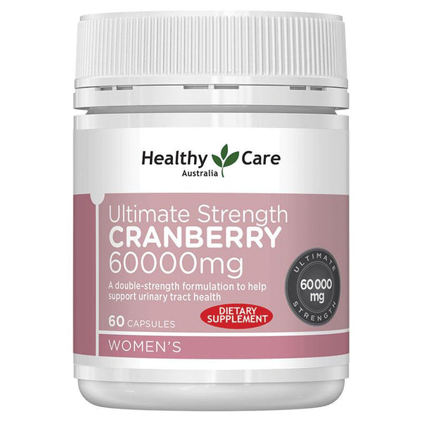 Healthy Care<br>Ultimate Strength Cranberry<br>澳洲 高強度蔓越莓 60000mg<br>膠囊 60粒