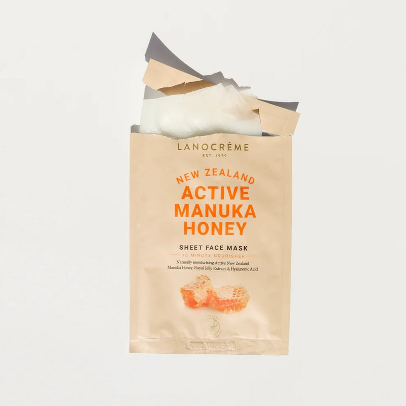 Lanocrème Active Manuka Honey 紐西蘭蘭儂 活性麥蘆卡修復面膜 5片入