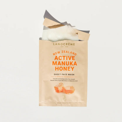Lanocrème Active Manuka Honey 紐西蘭蘭儂 活性麥蘆卡修復面膜 5片入