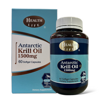 Health Life High Strength<br>Antarctic Krill Oil<br>紐西蘭 高含量南極磷蝦油<br>1500mg 60粒
