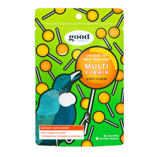 The Good Vitamin Co 兒童綜合維他命棒棒糖 12入 天然橙味
