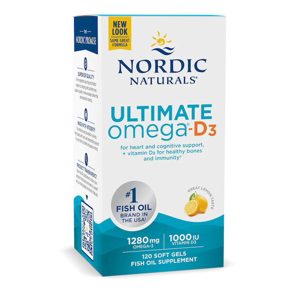 Nordic Naturals Ultimate Omega D3<br>終極Omega魚油+維生素D3 120粒