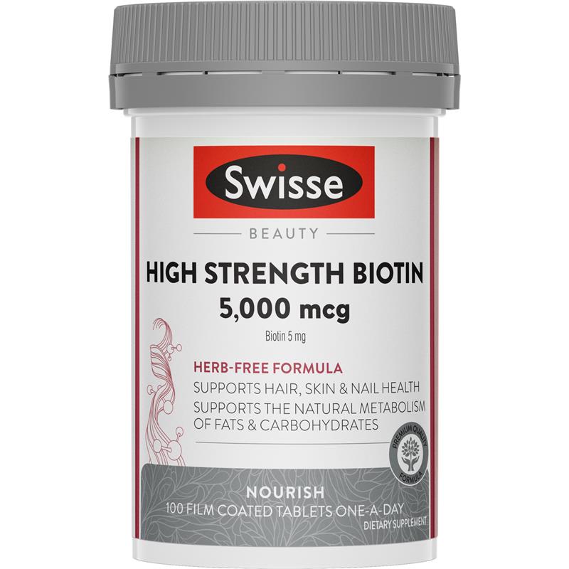 Swisse High Strength Biotin 5000mcg 高強度生物素 150粒