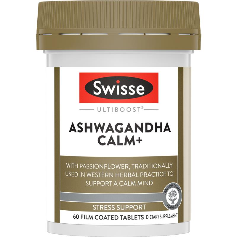 Swisse Ashwagandha Calm+ 澳洲，南非醉茄舒壓片 60粒