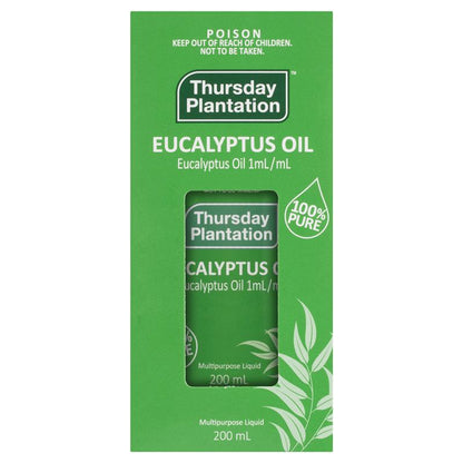 Thursday Plantation Eucalyptus Oil 澳洲星期四農莊，100%純尤加利精油 200ml
