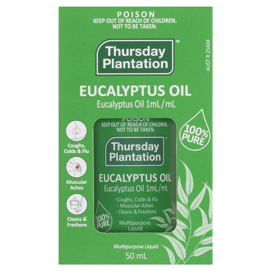 Thursday Plantation Eucalyptus Oil 澳洲星期四農莊，100%純尤加利精油 50ml