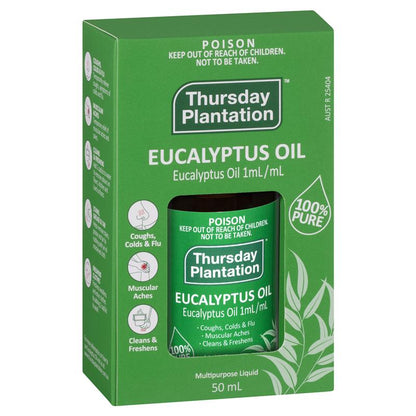 Thursday Plantation Eucalyptus Oil 澳洲星期四農莊，100%純尤加利精油 50ml
