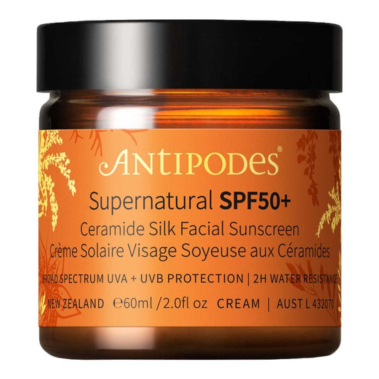 Antipodes Supernatural SPF50+ 超自然SPF50+ 神經醯胺絲質臉部防曬霜 60ml