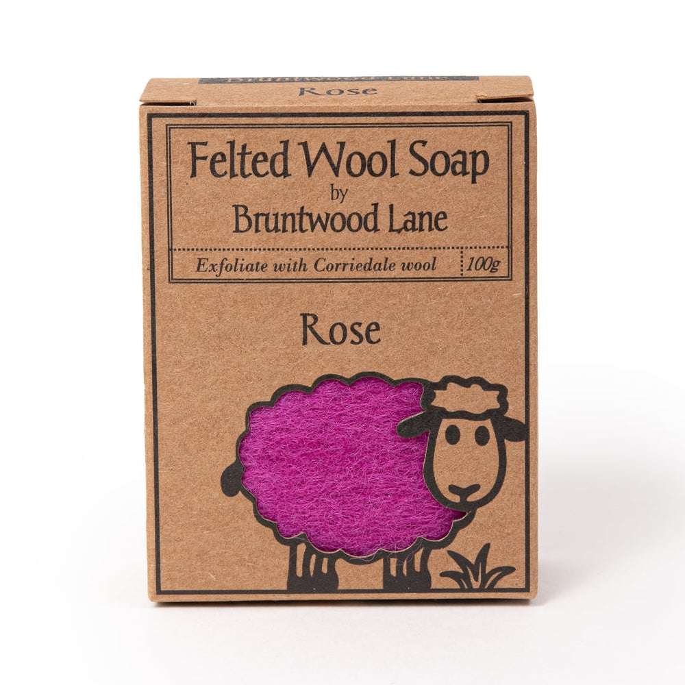 Bruntwood Lane Felted Wool Soap 羊毛氈手工皂 100g - 玫瑰 (Rose)