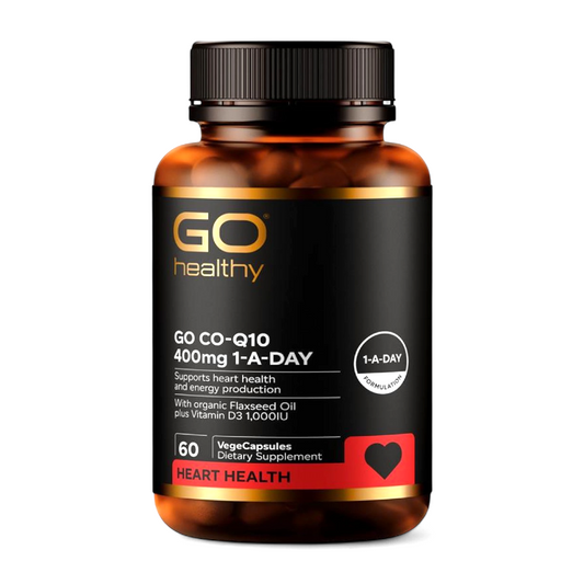 Go Healthy Co-Q10 400mg 紐西蘭高之源，心臟輔酶Q10 60粒