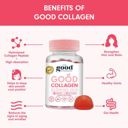 The Good Vitamin Co 紐西蘭 深海膠原蛋白肽軟糖 50粒 (02.2027)