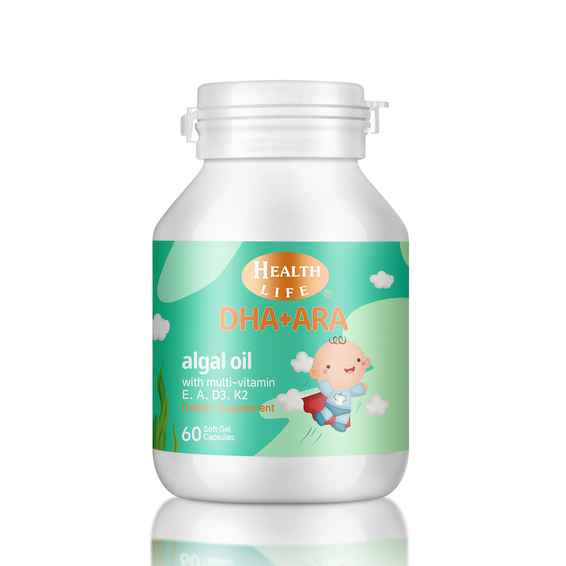Health Life Algal Oil 兒童綜合維他命 DHA+ARA 海藻油 60粒
