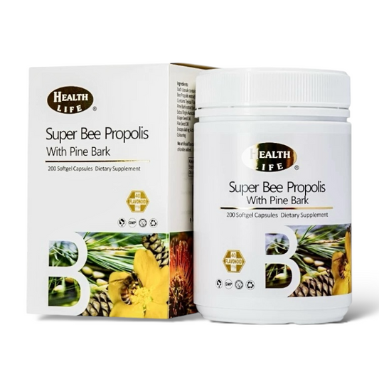 Health Life Super Bee Propolis + Pine Bark 超級松樹醇蜂膠膠囊 200粒