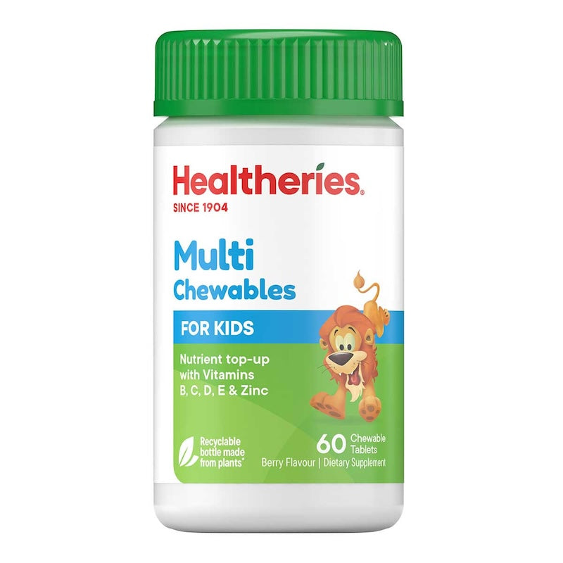Healtheries Multi For Kids 兒童綜合維他命 咀嚼錠 60粒