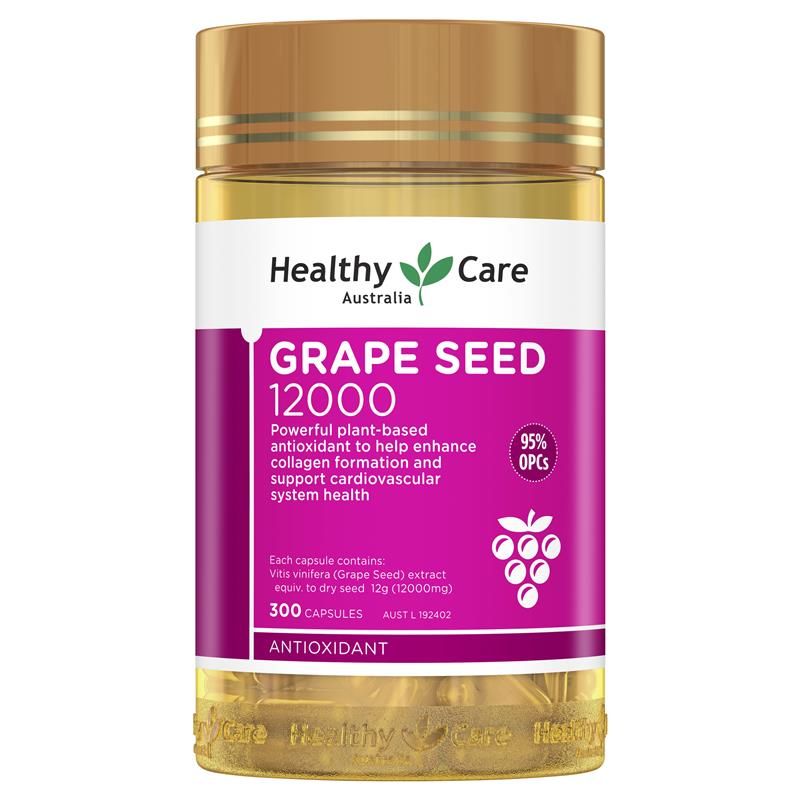 Healthy Care Grape Seed 澳洲葡萄籽精華膠囊 12000mg 300粒