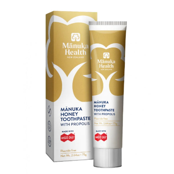 Manuka Health <br>紐西蘭蜜紐康 麥蘆卡蜂蜜蜂膠牙膏75g