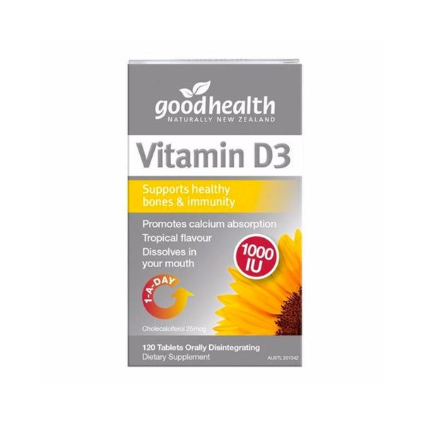 Good Health Vitamin D3<BR>紐西蘭好健康 維他命D3 120粒